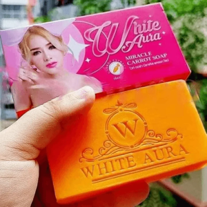 2 Pcs - White Aura Miracle Carrot Soap - 160g